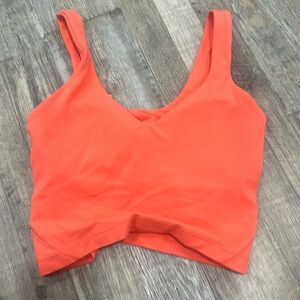 lululemon Align Tank! Size 4, Color: Coral/ Hot heat